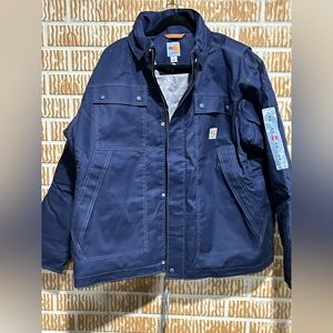 Navy Blue Carhartt electrical rated Cat3.  Brand new with tags